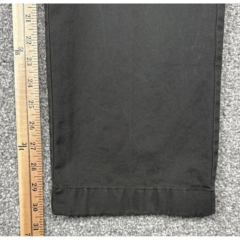 L.L.Bean Chino‎ Pants Men's 35x30 Gray Standard Fit Stretch Work Casual
